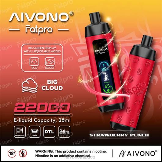 ponche de fresa Aivono Fatpro 22000 TRF48 | Aivono Vaper